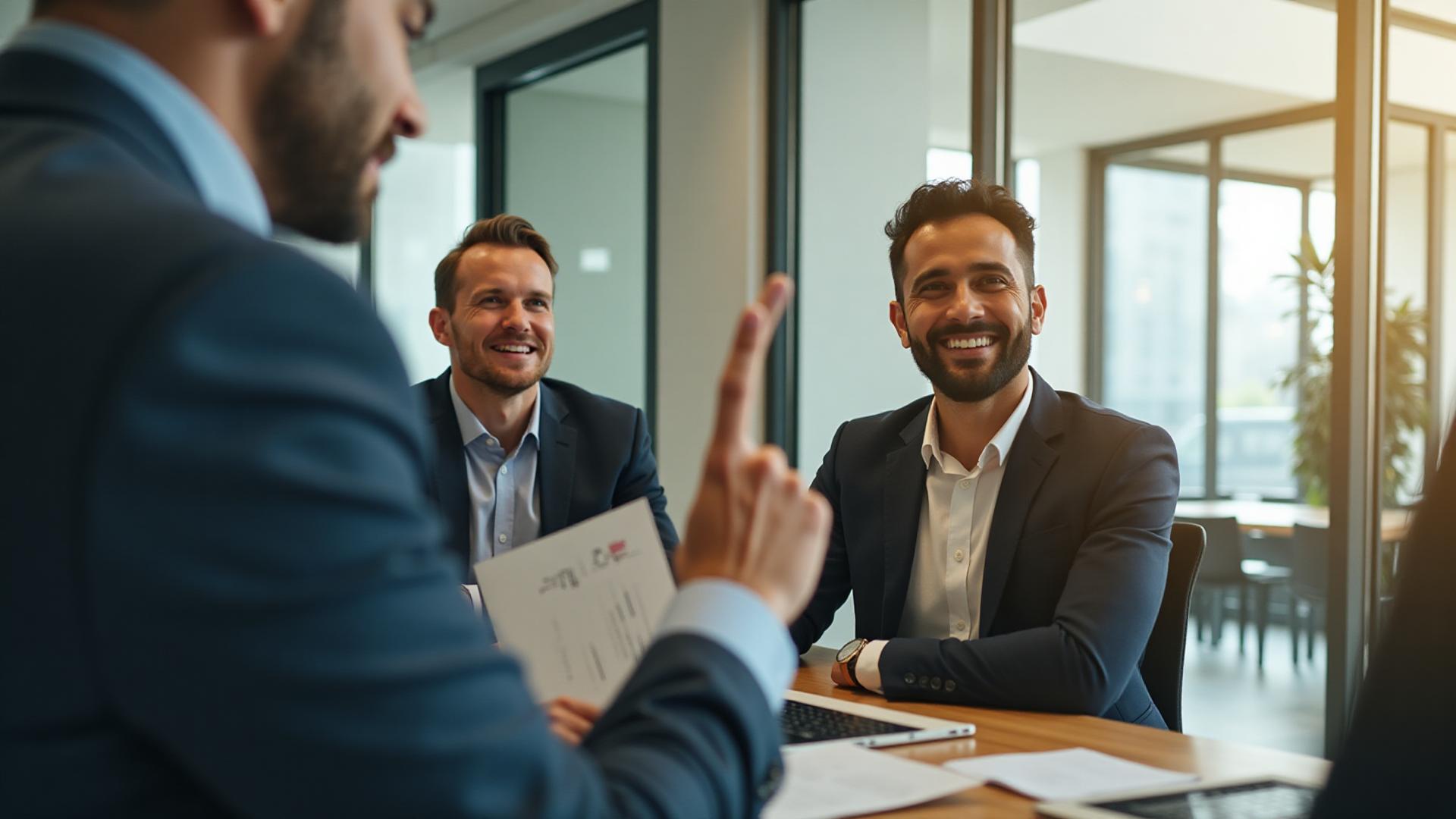 Sales training session